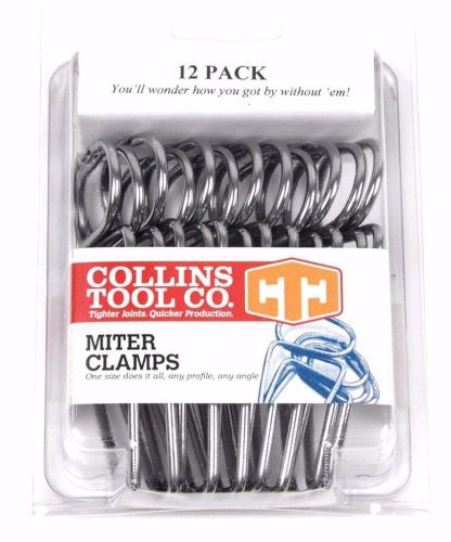 Collins Tool Miter Spring Clamps Woodworking Framing Corners Clamps (12 Pack)