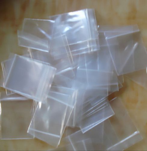 100pcs Small White Block Packing Zip Lock Zipper Bags 0.2 mm Plastic Bags 2x3