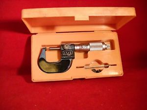 CRAFTSMAN 0-1&#034;, 0-25mm MICROMETER MODEL 38666 WITH COUNTER MADE IN JAPAN