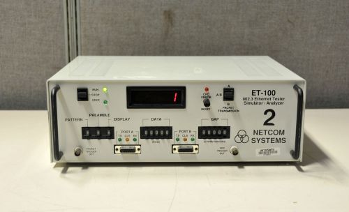 NetCom Systems ET-100 802.3 Ethernet Tester/ Analyzer