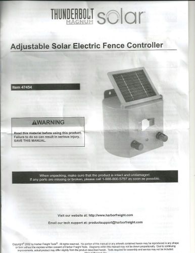 Ajustable solar electric fence controller