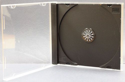 Americopy 50 Standard CD / DVD Jewel Storage Case - Assembled - Black