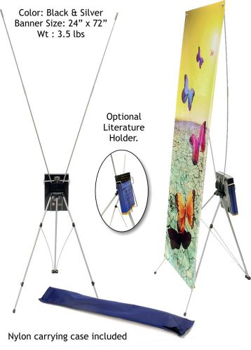24&#034;x72&#034; Tripod Banner Display Stand - Only $29!