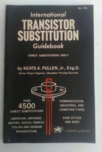 International Transistor Substitution Guidebook-A 1961 Rider Publication Box - E