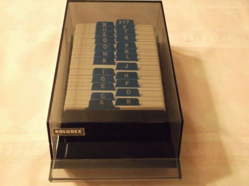 Vintage Rolodex Model 24c Plastic Card File A-Z Divider