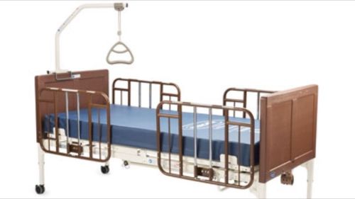 Invacare® G-Series Bed Pkg: G5510, Rails, Mattress &amp; Trapeze Included