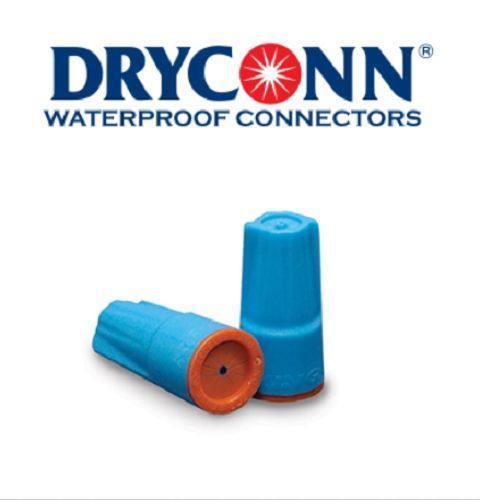 DRYCONN Waterproof Connectors #22 to #12 Aqua/Orange #62105 - 6/Box