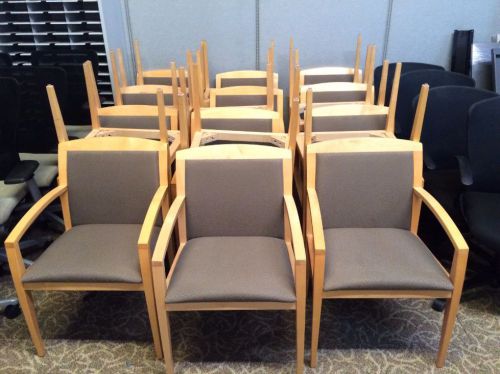 Rci-015 - maple and grey - - haworth &#034;composite 4045-00&#034; side chairs for sale