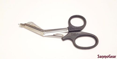 Emt shears utility scissors 7.5&#034; black emt medical paramedic nurse scissors for sale