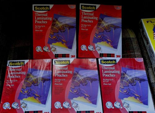 Sealed Scotch Thermal Laminating (50 pouches each) for items up to 8.5&#034; x 11&#034;
