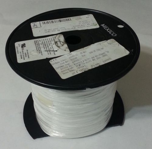 2500ft 24AWG Carlisle PTFE Teflon Hook-up Wire White 200C Silver Plated 1027109