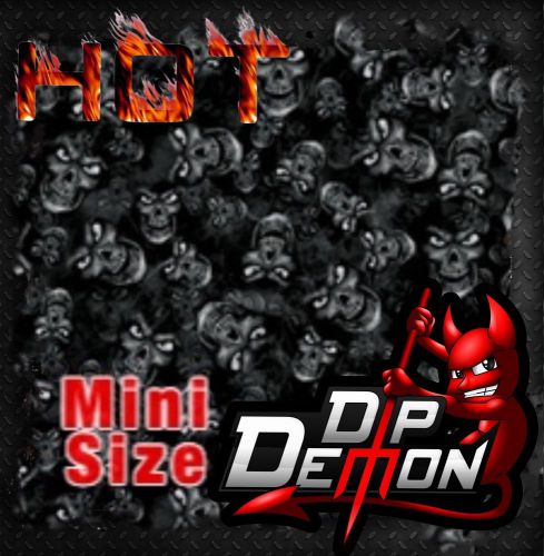 Mini size dead heads skulls hydrographic water transfer hydro dipping dip demon for sale