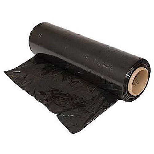 18&#034; x 1500ft 80 ga pallet wrap stretch film shrink hand wrap 1500&#039; black 8 rolls for sale