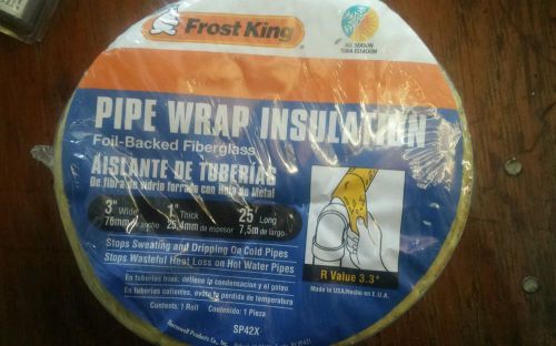New Frost King  3 inch pipe wrap insulation 25 feet