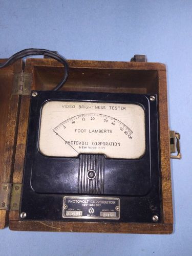Vintage Video Brightness Tester Meter by Photovolt Corp New York Model 205