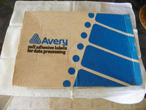 Avery Dot Matrix Mailing Labels, 2 Across, 15/16 x 3 1/2, 10000/Box, 3/4 full
