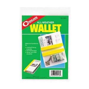 Lot 3 Coghlan&#039;s Weatherproof Wallet PVC Clear 9918