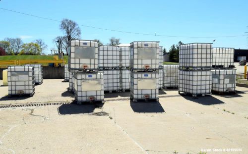 Used- Schutz Aluminum Frame Totes w/ Poly Tank, Transport Rated 1650 Kg Max.
