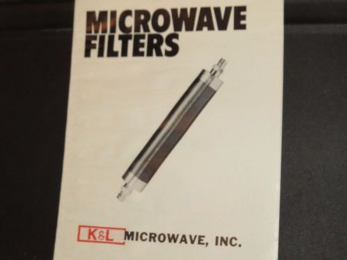 K &amp; L MICROWAVE INC MICROWAVE FILTERS CATALOG NO 80-1 (#9)