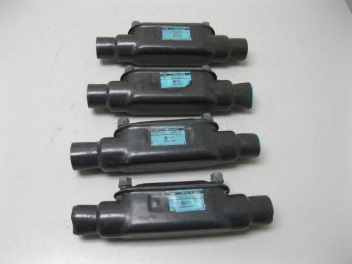 Lot (4) 1&#034; Thomas &amp; Betts Ocal Blue C38-G Conduit Outlet Body NEW A18 (1844)