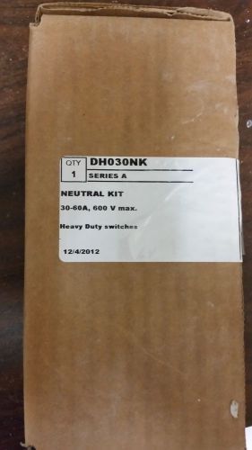 Eaton DH030NK Neutral Kit 30-60Amp 600V Max