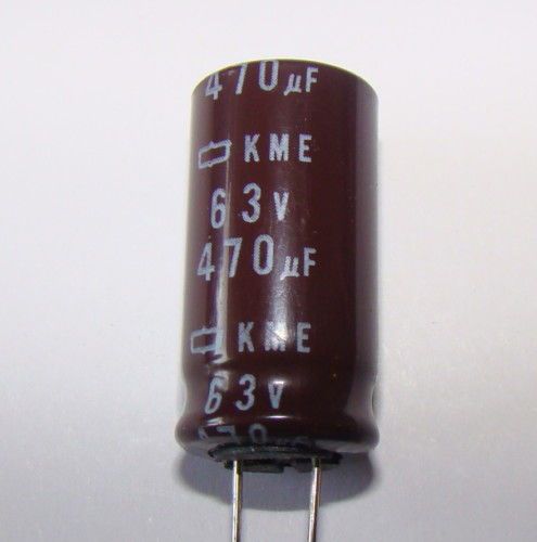 2 pcs, 470uf, 63V,  105 deg Electrolytic capacitors (4C4)