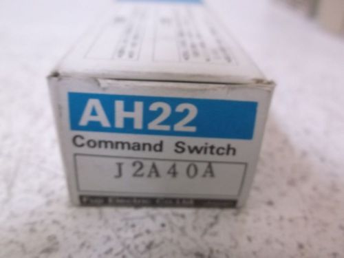 FUJI AH22J2A40A SELECTOR SWITCH COMMAND 2 POS KEY *NEW IN A BOX*