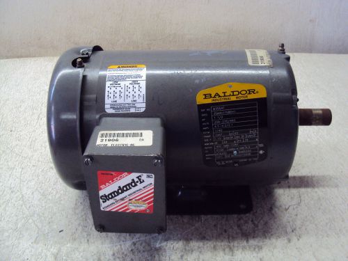 BALDOR 1-1/2 HP MOTOR 1740 RPM, 208-230/460 VOLT, FR 145T (USED)