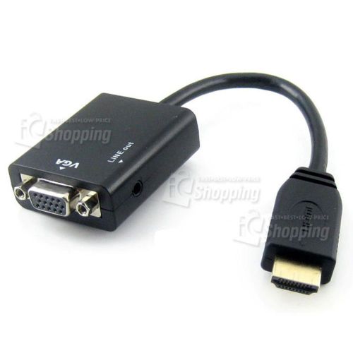 1pc of HDMI male to VGA female HD Conversion Cable 20CM, with VGA+Audio Output