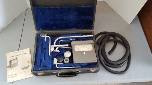 Vintage alnor velometer with case accessories manual fpm various openings &amp; type for sale