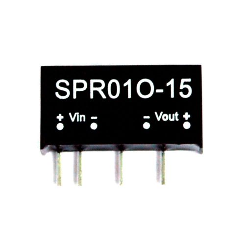 1pc SPR01O-15 DC to DC Converter Vin=48V Vout=15V Iout=67mA Po= 1W Mean Well MW