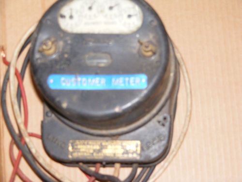 Vintage General Electric Watthour Antique Electric Utility Power Meter