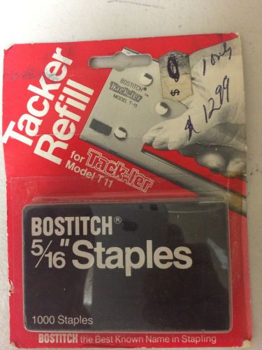 Tacker Refills for Model T11 Bostitch 5/16 &#034; 1000 Staples