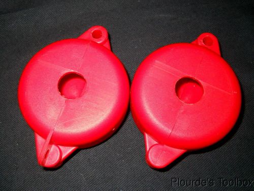 Lot of (2) new honeywell v-safe 1&#034; to 2-1/2&#034; wheel handle lockouts, vs02r for sale