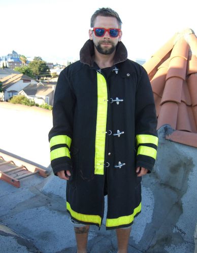 Classic globe fireman firefighter bunker jacket turnout gear coat 44/40 for sale