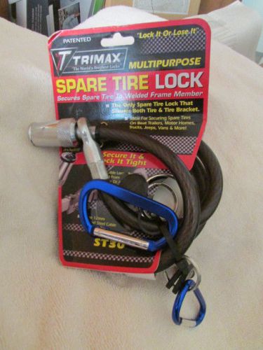 Trimax ST30 Trimaflex Spare Tire Cable Lock (Round Key) 36&#034; x 12mm New