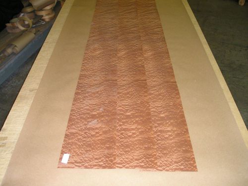 Sapele Pommele Wood Veneer. 7.5 x 63, 7 Sheets.