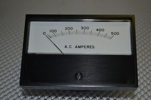 ONE NEW Triplett Panel AMP Meter 330-R 0 TO 500 AMPS