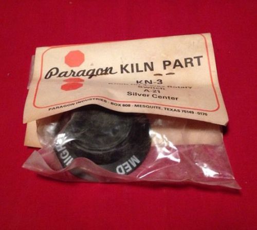 Paragon Kiln Part KN3 Knob For 4 Way Rotary Switch A21 Silver Center
