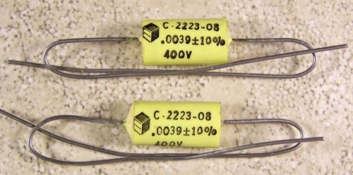 3 Electrocube C-2223 Poly Film Capacitors .0039uf 400V NOS +/-10%