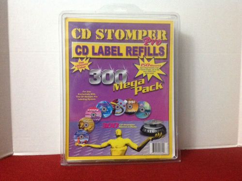 CD Stomper Pro CD Label Refills 300 Mega Pack