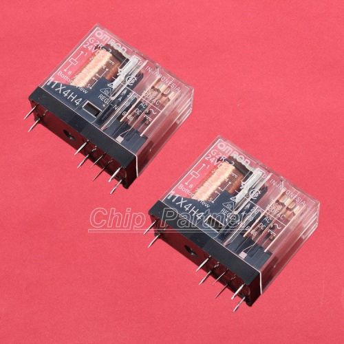 2pcs omron relay g2r-2a4-24vdc 24v for sale