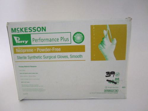 McKesson 20-2565 Synthetic Neoprene Powder-Free Surg Glove Sz 6.5 Smooth 39 prs