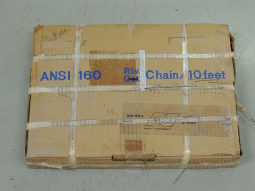 New In Box Max #160H Riveted Roller Chain 10&#039;  ANSI 160