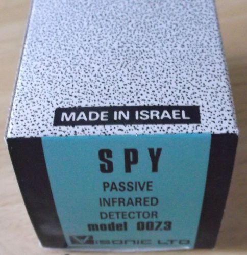 Visonic ltd. spy  (pir) passive infrared detector, model 007.3 new in box for sale