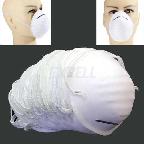 50 Pcs Anti-Dust Disposable Surgical Medical Salon Flu Face Mouth Masks White