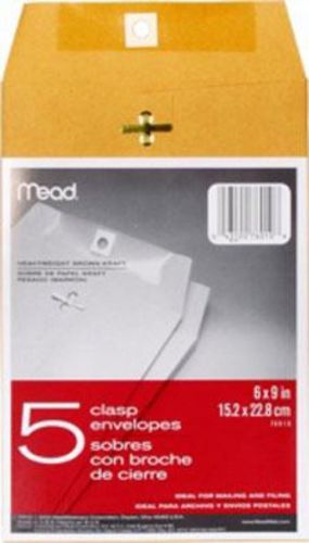 Mead Envelopes Mead Clasp 6&#039;&#039; x 9&#039;&#039; 5 Count