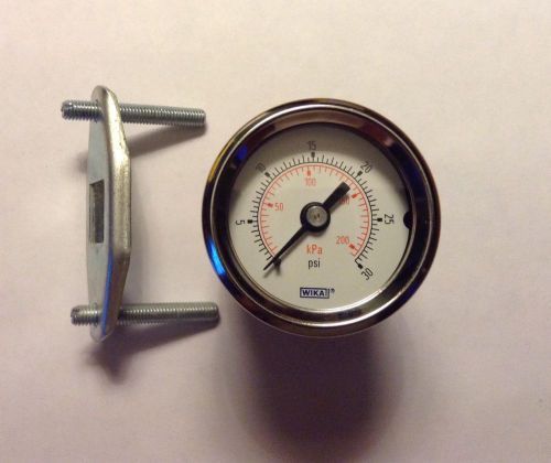 Wikai Gauge 0-30 psi or 0-200 kPa Pressure Without Box 3/8&#034; Fitting 1-5/8&#034; Face