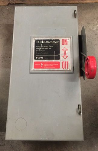 Cutler Hammer 60 Amp 3 Pole 600 Volt Fusible Disconnect Switch DH362FGK