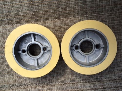 Set of 2 Feeder Rollers, 4 5/8&#034; x 2&#034;  fits MAGGI,  GRIGGIO, STEFF FEEDERS